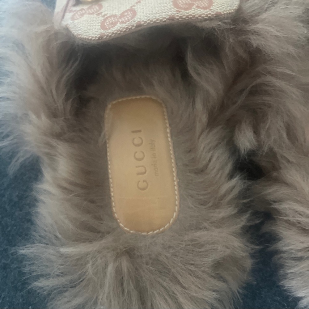 Gucci Logo Horsebit Princetown slides loafers/mules 36.5 (6.5) - Picture 4 of 12